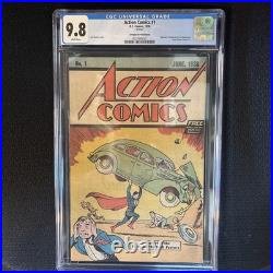 ACTION COMICS #1 Safeguard Promotional CGC 9.8 DC Comics 1976 Key Superman