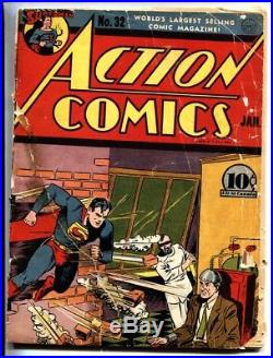 ACTION COMICS #32-SUPERMAN-1941-DC Electric chair cover