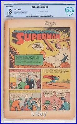 ACTION COMICS #3 SUPERMAN 1938 CBCS. 3 3rd App. Of Superman