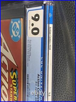 ACTION COMICS #534 CGC 9.0 AIR WAVE BACK UP STORY MARVEL COMICS 1982 Superman