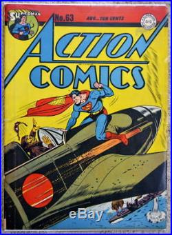 ACTION COMICS #63 Superman 1943 Japanese War Cover CGC 4.5