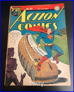 ACTION COMICS #84 (1945) GOLDEN AGE SUPERMAN++ Very Bright & Colorful