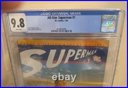 ALL-STAR SUPERMAN #1 CGC 9.8 WHITE Pages Grant Morrison, Frank Quietly DC Comics