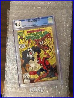 AMAZING SPIDER-MAN #362 (Carnage, Venom app, Newsstand) CGC 9.6 NM+ Marvel 1992