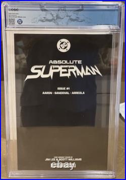 Absolute Superman #1 (2025) CGC 9.6 WP 1100 Lee Sketch Cover Absolute Superman #1 (2025) CGC 9.6 WP 1100 Lee Sketch Cover