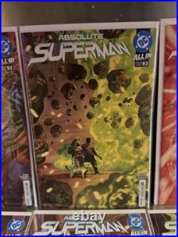 Absolute Superman 1 2 3 4 5 6 7 8 9 10 11 12 13 14 15 16 17 18 19 1st PRINT Lot
