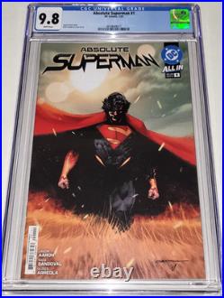 Absolute Superman #1 CGC 9.8 NM/MT DC 2025 1st Print Aaron Sandoval