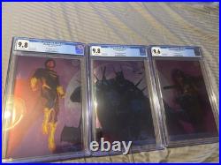 Absolute Superman, Batman, And Wonder Woman #1 CGC Lot. Mark Spears Foil Set