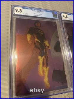 Absolute Superman, Batman, And Wonder Woman #1 CGC Lot. Mark Spears Foil Set