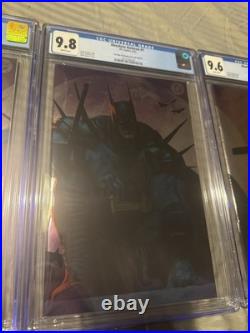 Absolute Superman, Batman, And Wonder Woman #1 CGC Lot. Mark Spears Foil Set Absolute Superman, Batman, And Wonder Woman #1 CGC Lot. Mark Spears Foil Set