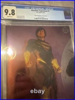 Absolute Superman, Batman, And Wonder Woman #1 CGC Lot. Mark Spears Foil Set