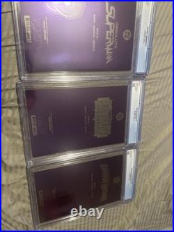 Absolute Superman, Batman, And Wonder Woman #1 CGC Lot. Mark Spears Foil Set