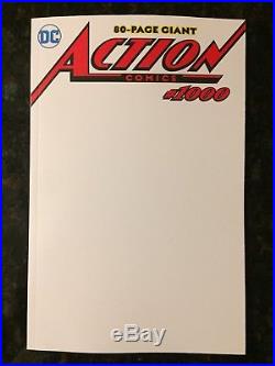 Action Comics #1000 10 Cover Set NM Reg, Blank, 1930's 2000's