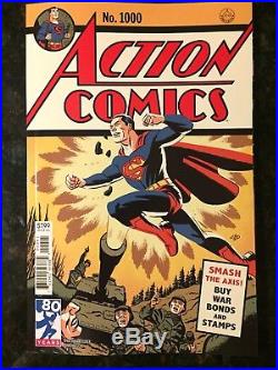 Action Comics #1000 10 Cover Set NM Reg, Blank, 1930's 2000's