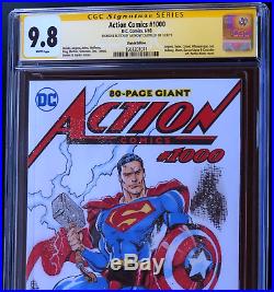 Action Comics #1000 BLANK 1 OF A KIND SKETCH CGC SS 9.8 SUPERMAN CASTRILLO