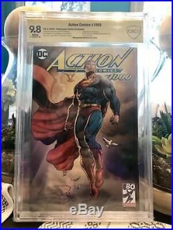 Action Comics #1000 CBCS Not CGC 9.8 Jason Fabok Cover Variant Signed By Jim Lee