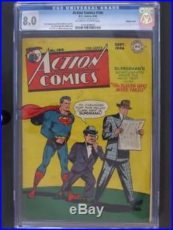 Action Comics #100 -NEAR MINT- CGC 8.0 VF DC 1946 Superman Double Cover