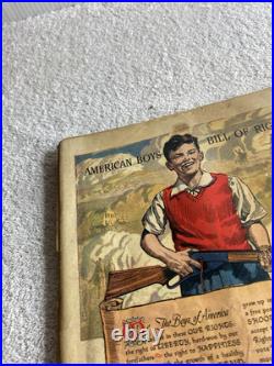 Action Comics #116 DC 1948 The Wizard Of Winter Superman Snow Cover! Low Grade