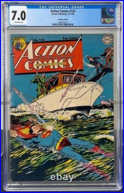 Action Comics #123 CGC 7.0 RARE 1 of 1 Canadian Variant