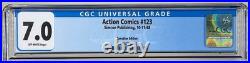 Action Comics #123 CGC 7.0 RARE 1 of 1 Canadian Variant