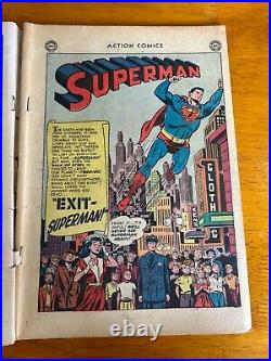 Action Comics #161 Unrestored Golden Age Superman Vintage DC Comic 1951