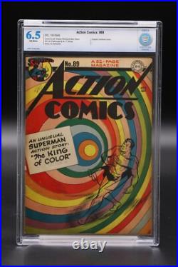 Action Comics (1938) #89 Wayne Boring Rainbow Cover CBCS 6.5 Blue Label OW Pages