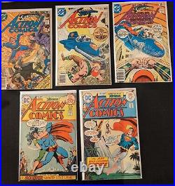 Action Comics 1967-1978 Vintage DC Superman 33 Comic Lot Variety Grades