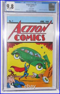 Action Comics 1 2017, Amazing Spider-Man 1 1993, Amazing Fantasy 15 1992 CGC 9.8