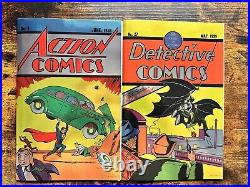 Action Comics #1 And Detective Comics #27 Foil Variant Set Nycc 2022 New