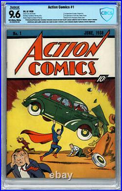 Action Comics #1 CBCS 9.6 (R) Origin & 1st Superman by Siegel & Shuster 1st Lois