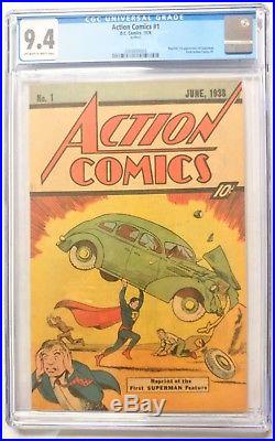 Action Comics #1 CGC 9.4 NM DC Comics 1976 Reprint Superman Sleeping Bag Promo