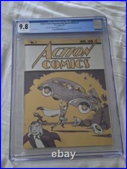 Action Comics #1 CGC 9.8 Ultimate Gold Foil Edition LTD 300 Homage