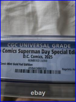 Action Comics #1 CGC 9.8 Ultimate Gold Foil Edition LTD 300 Homage