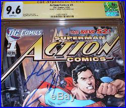 Action Comics #1 CGC SS 9.6 SIGNED Henry Cavill DC Superman Man Steel Movie JLA