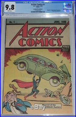 Action Comics #1 CGC graded 9.8 Safeguard Promotional (1976) 1st Superman