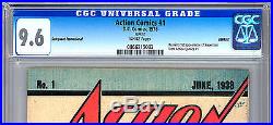 Action Comics #1 Cgc 9.6 Wp Rare Hi-grade Safeguard Promo Reprint 1938-1976