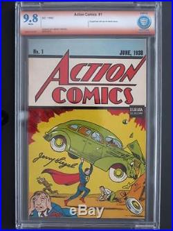 Action Comics #1 DC 1992 (Reprint) -MINT- CBCS 9.8 NM/MT Signed (Jerry Siegel)