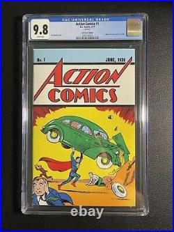 Action Comics #1 DC Comics SUPERMAN CGC 9.8 Loot Crate Reprint 2017 Edition Rare