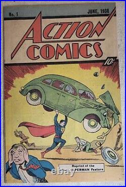Action Comics #1 June 1938 (1976 Reprint) Sleeping Bag Variant 1st Superman DC