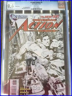 Action Comics #1 Sketch Variant Cover 1st Print CGC 9.6 Rare