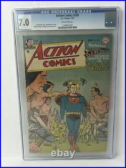 Action Comics # 200 January 1955 Superman Golden Age CGC 7.0 DC Comics