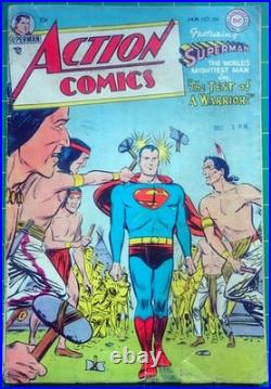 Action Comics #200? TEST OF A WARRIOR 1955 SUPERMAN? Complete, Unrestored