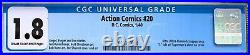Action Comics #20 (1940) CGC 1.8 - Missing S on Superman's chest Ultra app