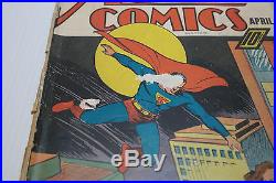 Action Comics #23 (Apr 1940) First Appearance of Lex Luther