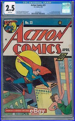 Action Comics #23 CGC 2.5 (W) 1st Appearance of Lex Luthor