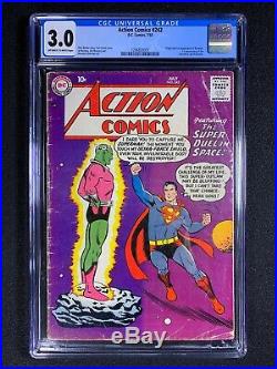 Action Comics #242 CGC 3.0 (1958) 1st app of Braniac HOT & PRICED TO SELL