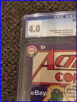 Action Comics 242 CGC 4.0 Cr To Ow Pgs. 1st Braniac Huge Key