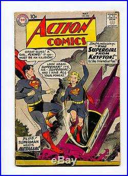 Action Comics #252 1950s DC 1st Supergirl KEY! HOT! Superman Gold 10c VINTAGE SA