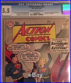 Action Comics #252 (1959) CGC 5.5 1st Super girl