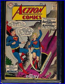 Action Comics # 252 1st Supergirl CGC 3.0 CREAM/OW Pgs